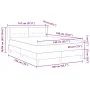Cama con base de resortes y colchón gris claro 140x190 cm terciopelo | Foro24.es | Tu tienda online para hogar, jardín y más Foro24.es