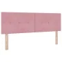 Cama con somier y colchón Rosa 140x200 cm Terciopelo by , Beds and slatted bases - Ref: Foro24-3341473, Price: 422,90 €, Disc...