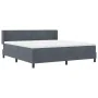 Cama con somier y colchón Gris Oscuro 180x200 cm Aterciopelado von , Betten und Lattenroste - Ref: Foro24-3341481, Preis: 523...