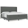 Cama con somier y colchón Gris Oscuro 200x200 cm Tela by , Beds and slatted bases - Ref: Foro24-3341603, Price: 706,10 €, Dis...