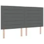 Cama con somier y colchón Gris Oscuro 200x200 cm Tela by , Beds and slatted bases - Ref: Foro24-3341603, Price: 706,10 €, Dis...