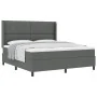 Cama con base caja y colchón gris oscuro 180x200 cm tela by , Beds and slatted bases - Ref: Foro24-3341659, Price: 655,31 €, ...