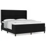 Cama con somier y colchón Negro 180x200 cm Tela by , Beds and slatted bases - Ref: Foro24-3341660, Price: 654,38 €, Discount: %
