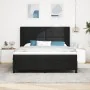 Cama con somier y colchón Negro 180x200 cm Tela by , Beds and slatted bases - Ref: Foro24-3341660, Price: 654,38 €, Discount: %