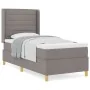 Cama con somier y colchón Taupe 100x200 cm Tela by , Beds and slatted bases - Ref: Foro24-3341760, Price: 387,22 €, Discount: %