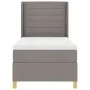 Cama con somier y colchón Taupe 100x200 cm Tela by , Beds and slatted bases - Ref: Foro24-3341760, Price: 387,22 €, Discount: %
