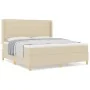 Cama Box Spring Crema con Colchón, 180x200 cm de Tela | Foro24.es | Tu tienda online para hogar, jardín y más Foro24.es