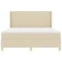 Cama Box Spring Crema con Colchón, 180x200 cm de Tela | Foro24.es | Tu tienda online para hogar, jardín y más Foro24.es