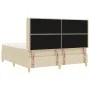 Cama Box Spring Crema con Colchón, 180x200 cm de Tela | Foro24.es | Tu tienda online para hogar, jardín y más Foro24.es