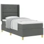 Cama con somier y colchón Gris Oscuro 100x200 cm Tela von , Betten und Lattenroste - Ref: Foro24-3341820, Preis: 383,99 €, Ra...