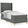 Cama con somier y colchón Gris Oscuro 100x200 cm Tela von , Betten und Lattenroste - Ref: Foro24-3341820, Preis: 383,99 €, Ra...