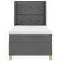 Cama con somier y colchón Gris Oscuro 100x200 cm Tela von , Betten und Lattenroste - Ref: Foro24-3341820, Preis: 383,99 €, Ra...