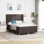 Cama con somier y colchón marrón oscuro 140x190 cm tela by , Beds and slatted bases - Ref: Foro24-3341829, Price: 522,14 €, D...