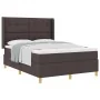 Cama con somier y colchón marrón oscuro 140x190 cm tela by , Beds and slatted bases - Ref: Foro24-3341829, Price: 522,14 €, D...