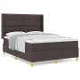 Cama con somier y colchón marrón oscuro 140x190 cm tela by , Beds and slatted bases - Ref: Foro24-3341829, Price: 522,14 €, D...