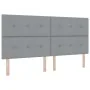 Cama Box Spring con Colchón Gris Claro 200x200 cm Tela | Foro24.es | Tu tienda online para hogar, jardín y más Foro24.es