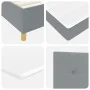 Cama Box Spring con Colchón Gris Claro 200x200 cm Tela | Foro24.es | Tu tienda online para hogar, jardín y más Foro24.es
