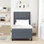 Cama con Box Spring y Colchón Gris Oscuro 100x200 cm de Terciopelo | Foro24.es | Tu tienda online para hogar, jardín y más Foro24.es