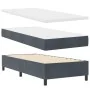 Cama con Box Spring y Colchón Gris Oscuro 100x200 cm de Terciopelo | Foro24.es | Tu tienda online para hogar, jardín y más Foro24.es