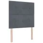 Cama con Box Spring y Colchón Gris Oscuro 100x200 cm de Terciopelo | Foro24.es | Tu tienda online para hogar, jardín y más Foro24.es