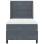 Cama con Box Spring y Colchón Gris Oscuro 100x200 cm de Terciopelo | Foro24.es | Tu tienda online para hogar, jardín y más Foro24.es