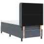 Cama con Box Spring y Colchón Gris Oscuro 100x200 cm de Terciopelo | Foro24.es | Tu tienda online para hogar, jardín y más Foro24.es