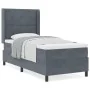Cama con Box Spring y Colchón Gris Oscuro 100x200 cm de Terciopelo | Foro24.es | Tu tienda online para hogar, jardín y más Foro24.es