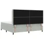 Cama con Box Spring y Colchón Gris Claro 200x200 cm Terciopelo de , Camas y somieres - Ref: Foro24-3342026, Precio: 646,75 €,...