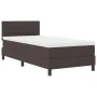 Estructura de Cama con Colchón Marrón Oscuro Tela 90 x 200 cm | Foro24.es | Tu tienda online para hogar, jardín y más Foro24.es