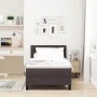 Estructura de Cama con Colchón Marrón Oscuro Tela 90 x 200 cm | Foro24.es | Tu tienda online para hogar, jardín y más Foro24.es