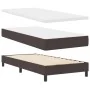 Estructura de Cama con Colchón Marrón Oscuro Tela 90 x 200 cm | Foro24.es | Tu tienda online para hogar, jardín y más Foro24.es