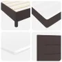 Estructura de Cama con Colchón Marrón Oscuro Tela 90 x 200 cm | Foro24.es | Tu tienda online para hogar, jardín y más Foro24.es