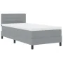 Marco de cama con colchón Gris claro Tela 100 x 200 cm Cama von , Betten und Lattenroste - Ref: Foro24-3342107, Preis: 338,18...