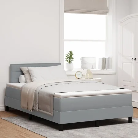 Marco de cama con colchón Gris claro Tela 120 x 200 cm | Foro24.es | Tu tienda online para hogar, jardín y más Foro24.es