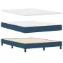 Estructura de cama con colchón Azul Marino Tela 140 x 190 cm by , Beds and slatted bases - Ref: Foro24-3342134, Price: 459,22...