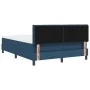 Estructura de cama con colchón Azul Marino Tela 140 x 190 cm by , Beds and slatted bases - Ref: Foro24-3342134, Price: 459,22...