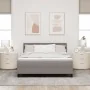 Estructura de cama con colchón Gris claro Tela 140 x 200 cm by , Beds and slatted bases - Ref: Foro24-3342139, Price: 455,42 ...