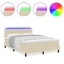 Estructura de Cama con Colchón Beige Tela 140 x 200 cm | Foro24.es | Tu tienda online para hogar, jardín y más Foro24.es