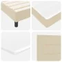 Estructura de Cama con Colchón Beige Tela 140 x 200 cm | Foro24.es | Tu tienda online para hogar, jardín y más Foro24.es