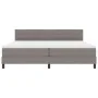 Estructura de Cama con Colchón Gris Claro Tela 200 x 200 cm de , Camas y somieres - Ref: Foro24-3342160, Precio: 652,17 €, De...