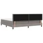 Estructura de Cama con Colchón Gris Claro Tela 200 x 200 cm de , Camas y somieres - Ref: Foro24-3342160, Precio: 652,17 €, De...