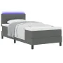 Marco de cama con colchón Gris claro Tela 100 x 200 cm by , Beds and slatted bases - Ref: Foro24-3342185, Price: 334,96 €, Di...