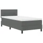 Marco de cama con colchón Gris claro Tela 100 x 200 cm by , Beds and slatted bases - Ref: Foro24-3342185, Price: 334,96 €, Di...