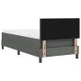 Marco de cama con colchón Gris claro Tela 100 x 200 cm by , Beds and slatted bases - Ref: Foro24-3342185, Price: 334,96 €, Di...