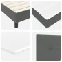 Marco de cama con colchón Gris claro Tela 100 x 200 cm by , Beds and slatted bases - Ref: Foro24-3342185, Price: 334,96 €, Di...
