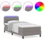 Estructura de Cama con Colchón Estructura gris claro con colchón blanco | Foro24.es | Tu tienda online para hogar, jardín y más Foro24.es