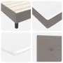 Estructura de Cama con Colchón Estructura gris claro con colchón blanco | Foro24.es | Tu tienda online para hogar, jardín y más Foro24.es