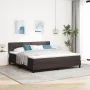 Marco de Cama con Colchón Marrón Oscuro Tela 180 x 200 cm by , Beds and slatted bases - Ref: Foro24-3342229, Price: 553,26 €,...