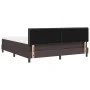 Marco de Cama con Colchón Marrón Oscuro Tela 180 x 200 cm by , Beds and slatted bases - Ref: Foro24-3342229, Price: 553,26 €,...
