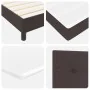Marco de Cama con Colchón Marrón Oscuro Tela 180 x 200 cm by , Beds and slatted bases - Ref: Foro24-3342229, Price: 553,26 €,...